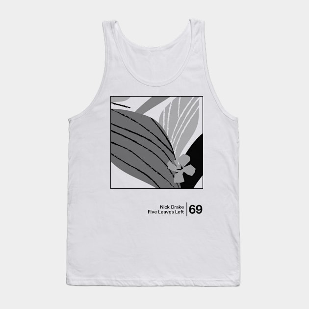 Five Leaves Left / Minimalist Style Graphic Artwork Tank Top by saudade